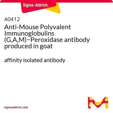 Anti-Mouse Polyvalent Immunoglobulins (G,A,M)&#8722;Peroxidase antibody produced in goat affinity isolated antibody