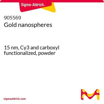 Gold nanospheres 15&#160;nm, Cy3 and carboxyl functionalized, powder