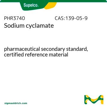 Sodium cyclamate certified reference material, pharmaceutical secondary standard