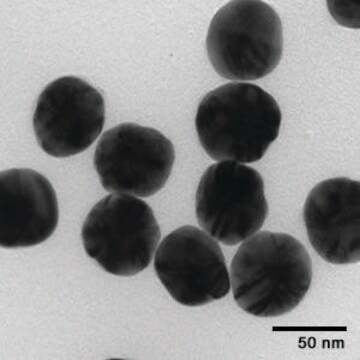 Silver nanospheres 50&#160;nm avg. part. size, 0.02&#160;mg/mL (in 2mM aqueous sodium citrate), citrate functionalized