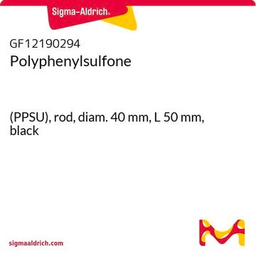 Polyphenylsulfone (PPSU), rod, diam. 40&#160;mm, L 50&#160;mm, black