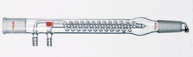 Synthware&#8482; coil-style reflux condenser joint: ST/NS 24/40, hose size 10&#160;mm