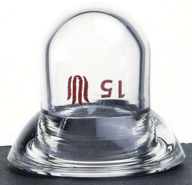 Synthware&#8482; cap design stopper with o-ring joint: ST/NS 15