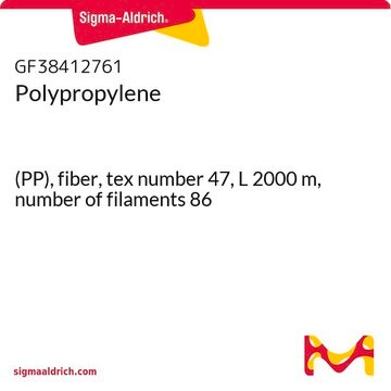 Polypropylene (PP), fiber, tex number 47, L 2000&#160;m, number of filaments 86