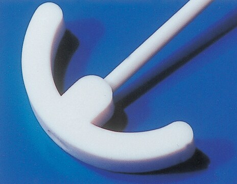 PTFE anchor stirrer shaft shaft diam. 9.5&#160;mm, L 650&#160;mm, blade diam. 100&#160;mm