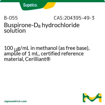 Buspirone-D8 hydrochloride solution 100&#160;&#956;g/mL in methanol (as free base), ampule of 1&#160;mL, certified reference material, Cerilliant&#174;