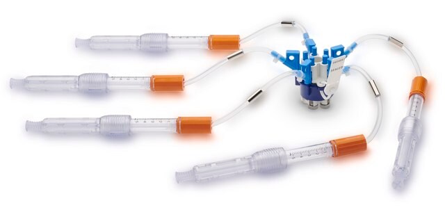 NovaSeptum&#174; GO Preloaded System with Accurate Volume Syringe, 5-port sterile; &#946;-irradiated