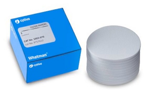 Whatman&#174; qualitative filter paper, Grade 3 circles, diam. 70&#160;mm, pack of 100