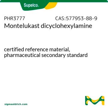 Montelukast dicyclohexylamine certified reference material, pharmaceutical secondary standard