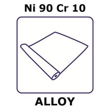 T1 - thermocouple alloy, Ni90Cr10 foil, 2m coil, 38mm coil width, 0.60mm thickness, annealed