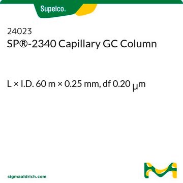 SP&#174;-2340 Capillary GC Column L × I.D. 60&#160;m × 0.25&#160;mm, df 0.20&#160;&#956;m