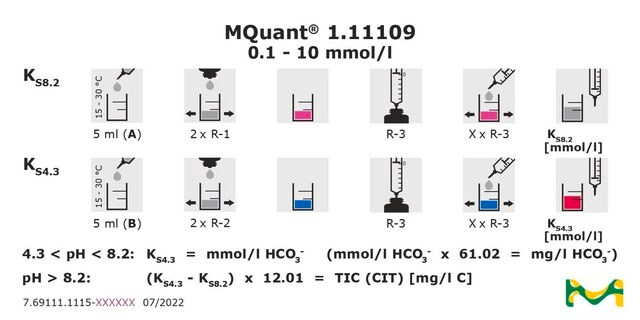 Alkalinity Test titrimetric, for use with MQUANT&#174;