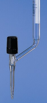 BRAND&#174; BLAUBRAND&#174; burette, lateral stopcock volume 10&#160;mL, accuracy: ±0.02&#160;mL, clear borosilicate glass 3.3 (Schellbach stripes, PTFE spindle)