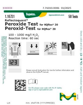 Peroxide Test reflectometric, 100-1000&#160;mg/L (H2O2), Reflectoquant&#174;