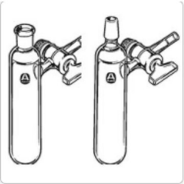 Reaction and storage tube with glass stopcock on side-arm capacity 25&#160;mL, female joint: ST/NS 14/20