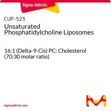 Unsaturated Phosphatidylcholine Liposomes 16:1 (Delta-9-Cis) PC: Cholesterol (70:30 molar ratio)