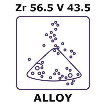 Zirconium-vanadium alloy, Zr56.5V43.5 powder, 150micron max. particle size, alloy pre-cursor, 50g