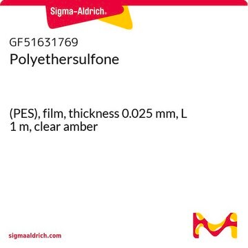 Polyethersulfone (PES), film, thickness 0.025&#160;mm, L 1&#160;m, clear amber