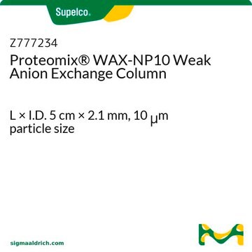 Proteomix&#174; WAX-NP10 Weak Anion Exchange Column L × I.D. 5&#160;cm × 2.1&#160;mm, 10&#160;&#956;m particle size