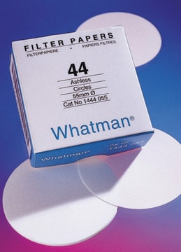 Whatman&#174; quantitative filter paper, ashless, Grade 44 circles, diam. 240&#160;mm, pack of 100