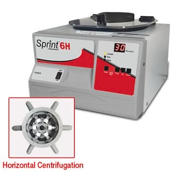 Benchmark Sprint 6H Plus Clinical Centrifuge with swing out rotor to hold, 6 x 10 mL, AC/DC input 230 V, EuroPlug