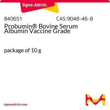 Probumin&#174; Bovine Serum Albumin Vaccine Grade package of 10&#160;g