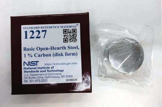 Low alloy steel NIST&#174; SRM &#174;1227, basic open hearth, 1%C