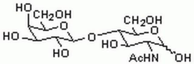 N-Acetyllactosamine A substrate for galactosidases, fucosyltransferases, and sialyltransferases. Useful as a lectin inhibitory sugar.