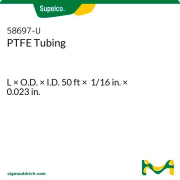 PTFE Tubing L × O.D. × I.D. 50&#160;ft × 1/16&#160;in. × 0.023&#160;in.