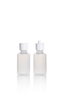 Azlon Dispensing Bottles with retractable pivot nozzle round bottom, low-density polyethylene, capacity 60&#160;mL