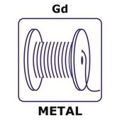 Gadolinium wire reel, 25mm, diameter 0.5mm, hard, 99.9%