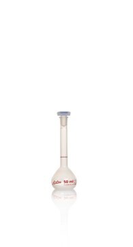 Azlon Clear PMP Volumetric Flask with PPE Stopper class A, tolerance, capacity 50&#160;mL