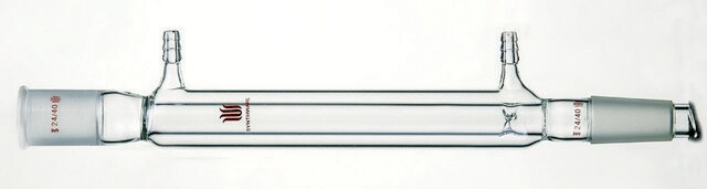 Synthware&#8482; water jacketed distillation column with indents to support packing material joint: ST/NS 14/20, jacket H 200&#160;mm