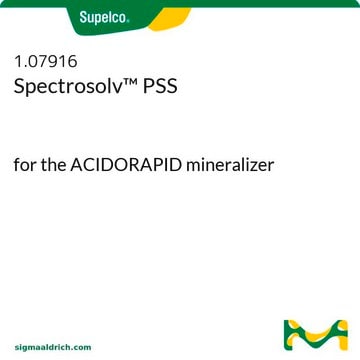 Spectrosolv PSS for the ACIDORAPID mineralizer