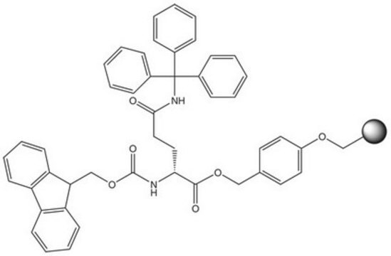 Fmoc-D-Gln(Trt)-Wang resin (100-200 mesh) Novabiochem&#174;