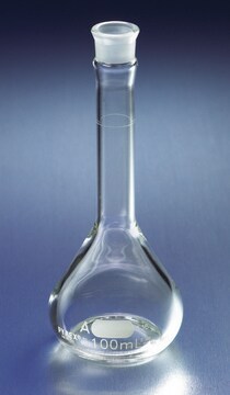 Pyrex&#174; wide mouth micro volumetric flask with Pyrex&#174; ST stopper capacity 250&#160;mL