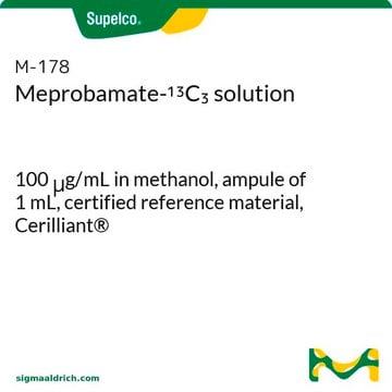 Meprobamate-13C3 solution 100&#160;&#956;g/mL in methanol, ampule of 1&#160;mL, certified reference material, Cerilliant&#174;