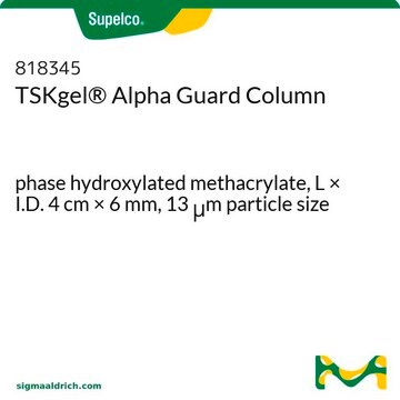 TSKgel&#174; Alpha Guard Column phase hydroxylated methacrylate, L × I.D. 4&#160;cm × 6&#160;mm, 13&#160;&#956;m particle size