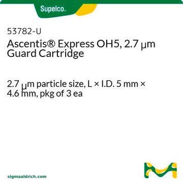 Ascentis&#174; Express OH5, 2.7 &#956;m Guard Cartridge 2.7&#160;&#956;m particle size, L × I.D. 5&#160;mm × 4.6&#160;mm, pkg of 3&#160;ea