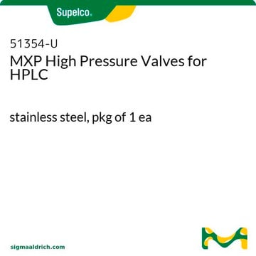 MXP High Pressure Valves for HPLC stainless steel, pkg of 1&#160;ea