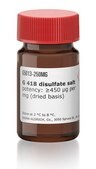 G 418 disulfate salt potency: &#8805;720&#160;&#956;g per mg (dried basis)