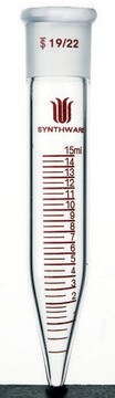 Synthware&#8482; graduated distillation receiver tube with hooks capacity 12&#160;mL, joint: ST/NS 14/20