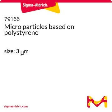 Micro particles based on polystyrene size: 3 &#956;m