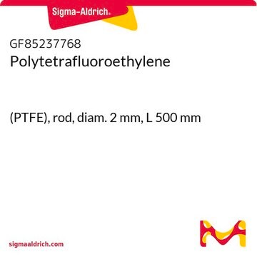 Polytetrafluoroethylene (PTFE), rod, diam. 2&#160;mm, L 500&#160;mm