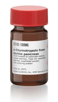 &#945;-Chymotrypsin from bovine pancreas (TLCK treated to inactivate residual tryspin activity), Type VII, essentially salt-free, lyophilized powder, &#8805;40&#160;units/mg protein