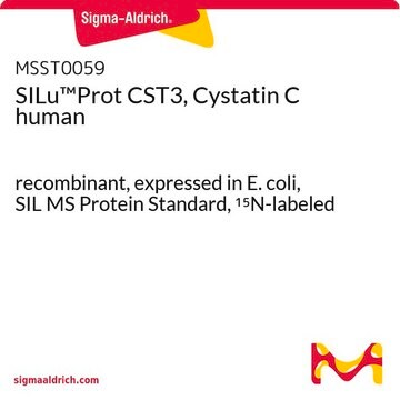 SILu&#8482;Prot CST3, Cystatin C human recombinant, expressed in E. coli, SIL MS Protein Standard, 15N-labeled