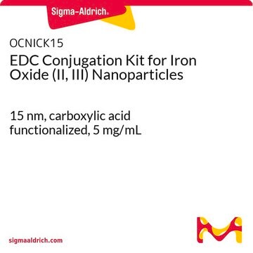 EDC Conjugation Kit for Iron Oxide (II, III) Nanoparticles 15&#160;nm, carboxylic acid functionalized, 5&#160;mg/mL