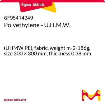 Polyethylene - U.H.M.W. (UHMW PE), fabric, weight.m-2-186g, size 300 × 300&#160;mm, thickness 0.38&#160;mm