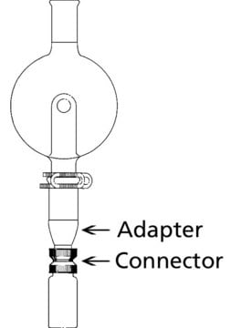 Connecting Adapter female joint: ST/NS 19/22, thread size 13-425