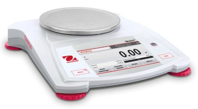 Ohaus&#174; Scout&#174; Portable Touchscreen Balance Model STX622, weighing capacity 620&#160;g, resolution: 0.01&#160;g, AC/DC input 110 V, US 3-pin plug (North America)